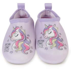Resim Civil Girls Unicorn Baskılı Tabanlı 20-24 Numara Deniz Ayakkabısı - Lila - Lila / 20 Numara 