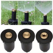 Resim 90/180/360 Derece Otomatik Açılır Yağmurlama Sulama Aracı Bahçe Sprey Nozulu Çim Sulama Yağmurlama Başlığı 