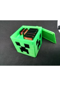 Resim Opencart Minecraft Creeper Nintendo Switch Oyun Kartuşu/mikro Sd Kart Tutucu Sadece Plastik Aparattır 