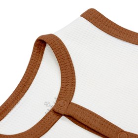 Resim Bistyle Organik Yelek Waffle Natural Style - Bej / 0-3 Ay 