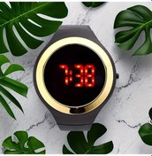 Resim Cloud011 Erkekler Led Dijital 24 Saat Kronometre Tarih Minimalist Spor Kordonlu Golden Elektronik Saat Diğer 