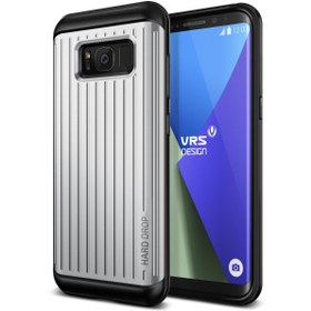 Resim VRS Design Galaxy S8 Waved Hard Drop Kılıf Waved Waved Satin Silver 