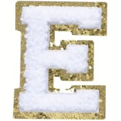 Resim arredamento Termos Uyumlu E Harfi Beyaz Sticker 