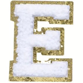 Resim arredamento Termos Uyumlu E Harfi Beyaz Sticker 