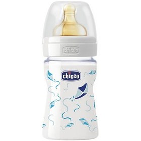 Resim Chicco Cam Biberon 150 Ml - Kauçuk Emzik (Mavi) 