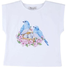 Resim best kids Kız Çocuk Beyaz Baskılı Bluz 12107 - BEYAZ / 2 yaş 