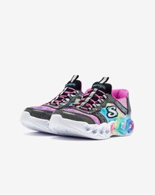 Resim Skechers İnfinite Heart Lights - Eternal Shimmer Büyük Kız Çocuk Siyah Işıklı Spor Ayakkabı 303755l Bkmt Siyah 