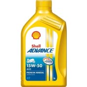 Resim Shell Advance AX5 4T 15W-50 Motor Yağı 1 Litre 