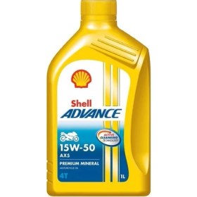 Resim Shell Advance AX5 4T 15W-50 Motor Yağı 1 Litre 