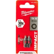 Resim Milwaukee Bits Uç Tx 15 25MM 2li Pkt Shockwave T4932430872 