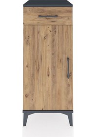Resim Hyperion Komodin Tek Raflı Tek Çekmeceli Tek Kapaklı 44x44x10... Antrasit 