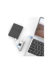 Resim Type C Usb 3.0 Hub 4 Port 3.0 Usb Type C Çoklayıcı Slim 