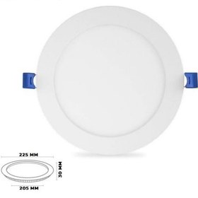 Resim Ack 18w Sıva Altı Yuvarlak Led Panel 3000k/günışığı Ap01-01800 