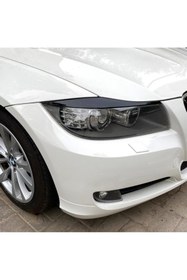 Resim HYM TUNİNG BMW 3 SERİSİ E90 Uyumlu FAR KAŞI 2005 2012 PARLAK SİYAH FAR ÜSTÜ KAŞ PIANO BLACK 