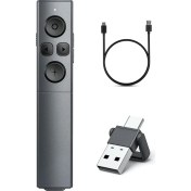 Resim Gorgeous 2'si 1 Arada USB Tip C Sunum Tıklayıcısı, Kablosuz Sunucu Uzaktan Kumandası (Yurt Dışından) 