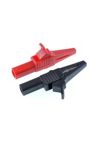 Resim P2003 Krokodil Multimetre Test Klipsi - Kırmızısiyah 