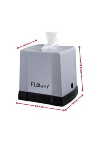 Resim Flora Cömert Peçetelik, Dekoratif Peçete Dispenseri Ve Düzenleyicisi F291 Gri 