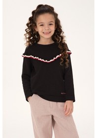 Resim U.s. Polo Assn. Kız Çocuk Siyah Kazak /triko 50316288-vr046 Sıyah 