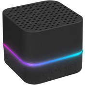 Resim Mikado Ado Md-18bt Siyah Dc 5v/usb Tf Kartlı Bluetoothlu Led Işklı Şarjlı Speaker Hoparlör 