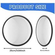 Resim Hightower 25cm Geniş Açılı Güvenlik Konveks Ayna - Otopark, Depo, Ofis İçin Ayarlanabilir Kör Nokta Aynası 