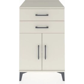 Resim Kronos Komodin Tek Raflı 2 Çekmeceli 2 Kapaklı 60X59X96 Aytaşı-Aytaşı 