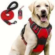 Resim Willowhaven Köpek Göğüs Tasması Seti - Siyah L Tasma Ve Çöp Poşeti Dispenserli Outdoor Yürüyüş Siyah 