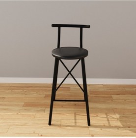 Resim Atlantik Çam Döşemeli Bar Sandalyesi Bar Masası Mutfak Oval 2 K 