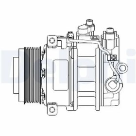 Resim Delphi KLIMA KOMPRESORU ML-CLASS W164 05>08 GL-CLASS X164 06>09 - CS20378 