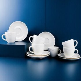Resim Tulu Liana 6 Kişilik Türk Kahve Fincan Takımı 90 ml 