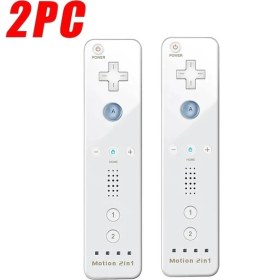 Resim Kepang 2pc Beyaz Hareket-Nintendo Wii ve Wii U Oyun Gamepad'leri Ile Uyumlu Nunchuck Denetleyici Joystick Gamepad Wii Nunchuck Denetleyicisi Için Yedek (Yurt Dışından) 