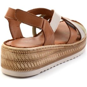 Resim Taba Çok Renkli Leather Kadın Sandalet K05552000803 Çok Renkli 