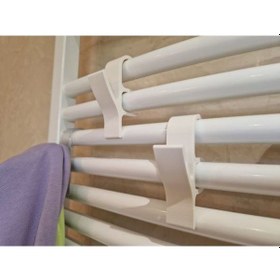 Resim Havlupan Askısı 2 Adet Havlu Ve Bornoz Askılık Beyaz 