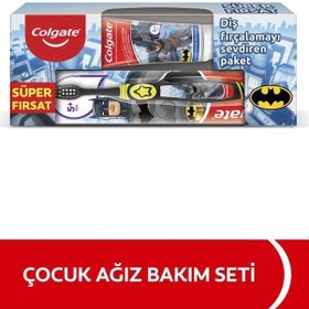Resim Colgate Batman Çürüklere Karşı Etkili Meyve Aromalı Çocuk Diş Macunu 75 ML + Diş Fırçası 
