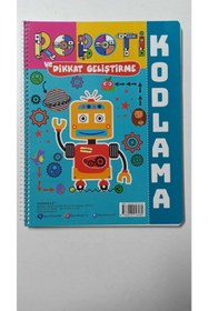 Resim Pembe Patikler Okul Öncesi Beyinsel Gelişim Aktiviteleri+ Robotik Kodlama Tek Kitap 