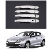 Resim Renault Megane 3 Hb Sensörlü Kapı Kolu 8 Parça Paslanmaz Çelik K 