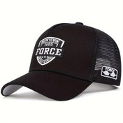 Resim NEW YORK FORCE 1985 Beyzbol Şapkası Ağlı Nefes Alabilen Unisex Kamyoncu Şapkası Hafif Ayarlanabilir Güneş Şapkaları Kadınlar ve Erkekler için 