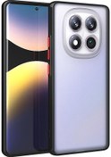 Resim Redmi Note 14 Pro 4g Kılıf Tchs Hux Kapak - Siyah Siyah 