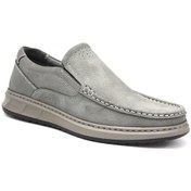 Resim Kindep Showmen Hakiki Deri Mokosen Poli Hafif Taban Günlük Erkek Comfort Ayakkabı Gri Gri 