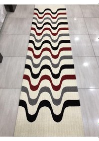 Resim Saray Halı Samyeli 10944 Wk 80X300 Kırmızı Siyah Gri Yolluk ! 