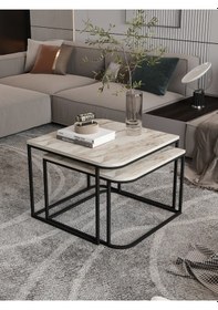 Resim Orta Sehpa Tekli Damla Beyaz Çok Renkli 