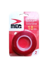 Resim Meg 2 Metre Silikonlu Çift Taraflı Bant 18 MM 