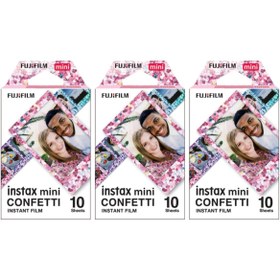 Resim Fujifilm Instax Mini Confetti 10x3 Film Seti 