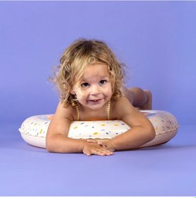 Resim Şişme Yüzme Simidi - 51 Cm - Turuncu Gökkuşağı Baskılı 