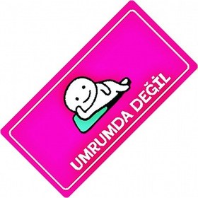 Resim Umrumda Değil Yazılı Sök-tak-pratik Vantuzlu Yeni Nesil Dekor Pl 