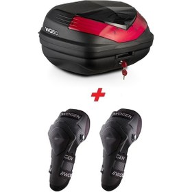 Resim Wogen Wg50 Basic Arka Çanta 50 Litre Siyah + Karbon Dizlik Hedi Siyah 