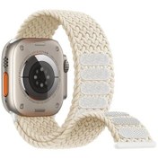 Resim Örgülü Solo Döngü iOS Watch Uyumlu Band 45mm 49mm 44mm 40mm 41mm 42mm Correa Bilezik Black Unity M Size 