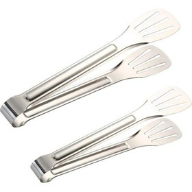 Resim 2 Adet Kullanışlı Barbekü Maşası Barbekü Pişirme Maşası Paslanmaz Çelik Maşa Haşlanma Önleyici Mutfak Maşası Mutfak Temel Gereçleri Diğer 