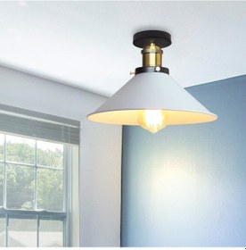 Resim Riolight Retro Tekli Metal Plofonyer Avize Şapka Çapı: 28Cm (545539581) 