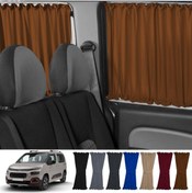 Resim Oto Pandami Citroen Berlingo 2.nesil 2008-2018 Uyumlu Taba Raylı Oto Perde Takımı 