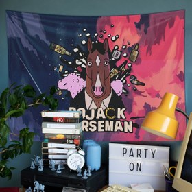 Resim Bojack Horseman Duvar Örtüsü - 60 cm x 90 cm 